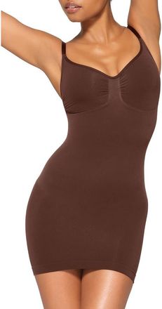 SKIMS Seamless Sculpt Slipdress in Cocoa at Nordstrom, Size X-Large Regular