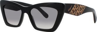 Ferragamo Ferragamo Womens 55 mm Black Sunglasses