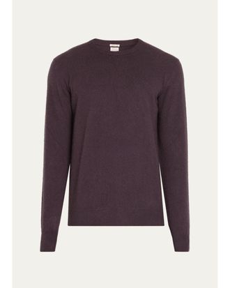 Massimo Alba Mens Brushed Cashmere Crewneck Sweater