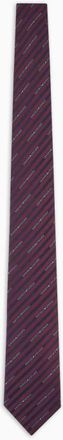 Emporio Armani Accessoires, Heren, Rood, ONE Size, Zijden Jacquard Logo Das