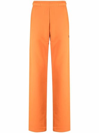 Misbhv embroidered-logo straight-leg joggers - Orange