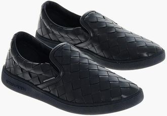 Bottega Veneta Woven Leather SAWYER Slip On Sneakers size 40