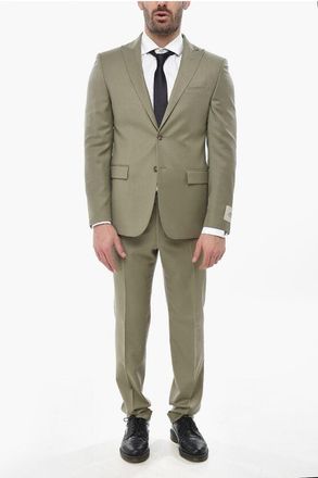 Corneliani CC COLLECTION Wool Blend Suit REFINED with Peak Lapel size 50