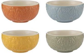 Mason Cash Home to Roost Mini Bowl Set, 4 Ceramic Prep Bowls with Hen and Cockerel Designs in Multicolored at Nordstrom
