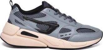 Diesel Grey Polyester Serendipity Sport Sneakers