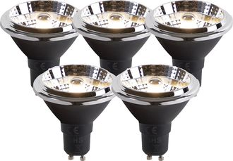 LUEDD Luedd - Set De 5 Bombillas Led Gu10 Dim To Warm Ar70 6w 2000k-3000k