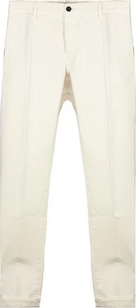 Incotex Slim Twill Katoenen Broek - Heren - Chinos - Wit - W31 - Katoen - Broeken