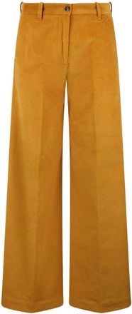 Nine In The Morning velvet trousers - women - Elastane/Cotton - 28 - Orange
