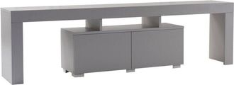 Dmora Mobile porta tv Govone, Credenza da soggiorno, Armadio basso per tv, Base parete attrezzata, 180x31 h50 cm, Grigio - Dmora