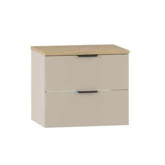 Petits Meubles Mueble bajo lavabo encimera estratificado 60.6cm marr&oacute;n