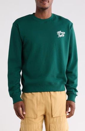 Billionaire Boys Club BB Small Script Cotton Sweatshirt in Rain Forest at Nordstrom Rack, Size Xx-Large