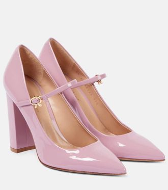 Gianvito Rossi Pumps Ribbon Jane 100 in vernice