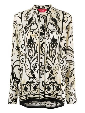 F.R.S. For Restless Sleepers F. R.S. - For Restless Sleepers Printed Silk Shirt