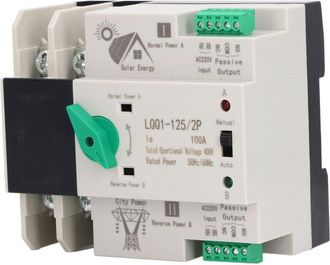 OEM Interruptor Autom&aacute;tico De Transferencia De Doble Potencia, Ac400v 100a 2p Milisegundo, Interruptor Generador De Doble Potencia, Disyuntor Electr&oacute;nico 