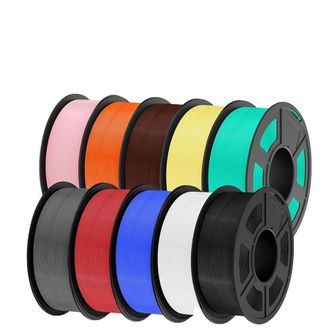 OEM Filamento Per Stampante 3d, Diametro 1,75 Mm, Compatibile Con La Maggior Parte Delle Stampanti Fdm, Pla Mix-25, 10 Rotoli