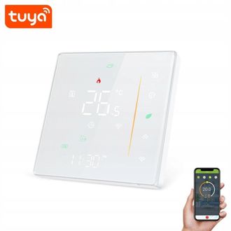 OEM Termostato Wifi Tuya Smart Lcd Ga 5a Blanco Para Calefacci&oacute;n Por Suelo Radiante