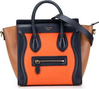 Celine Pre-owned Womens Luggage Nano Tote Bag - Orange Leather - One Size