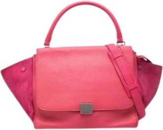 Celine Pre-owned Trapeze Handbag - Dames - Vintage Handtas - Roze - ONE Size - Leer - Vintage