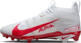 Nike Mens Alpha Menace 4 Elite Football Cleats in White | FD7036-102