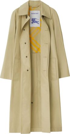 Burberry Bradford Car cotton trench coat - women - Cotton/Viscose/Cotton/Buffalo Horn - 0 - Neutrals