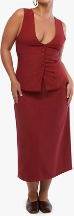 WeWoreWhat A-Line Skirt In Red