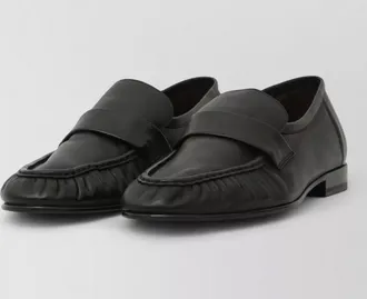 The Row leather loafers