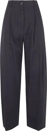 STUDIO NICHOLSON Wide Broeken - Dames - Wijde Broeken - Bruin - 3XS - Broeken