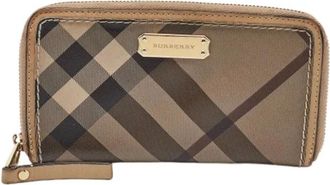 Burberry Pre-owned Wallets, female, Beige, Size: ONE SIZE Pre-owned Vintage Leather Wallet