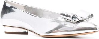 Ferragamo Viva Bow Leather Ballet Flat
