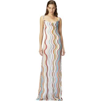 Missoni Long Cover-up Dress With Lam&eacute; Wave Motif in Multicoloured at Nordstrom, Size 38 It