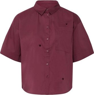 Ichi Blouses & Shirts - Dames - Overhemden - Rood - S - Overhemden