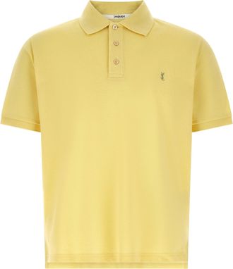 Saint Laurent Bicolor Cotton Polo Mens Shirt