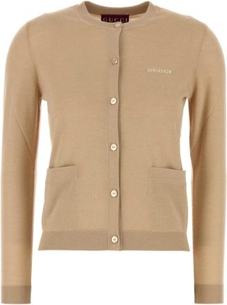 Gucci Beige Cashmere Silk Cardigan