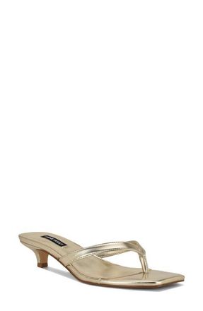 Nine West Cassa Sandal in Gold at Nordstrom, Size 8.5