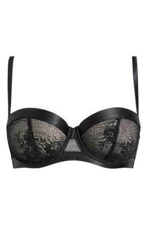 Simone P&eacute;r&egrave;le Louise Sheer Demi Bra in Black at Nordstrom, Size 38C