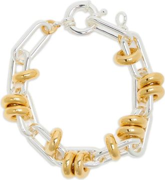 Timeless Pearly rings chain bracelet - Silver