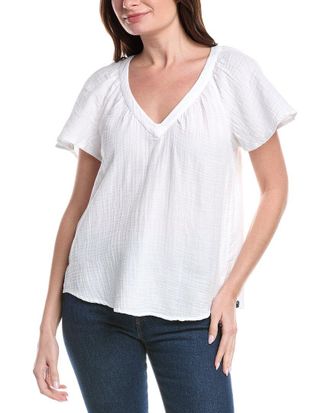 Tommy Bahama Gauze Flutter Sleeve Top