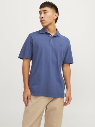 Jack & Jones Poloshirt JACK & JONES JPRCCWILLIAM WASH SS POLO SN, Herren, Gr. S, blau (maritime blau), Jersey, Obermaterial: 100% Baumwolle, unifarben, regular fit