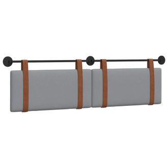 vidaXL Cabecero Colgante Gris Claro Pu Antiguo Vidaxl