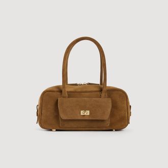 Sandro EZMEHRALDA suede bag