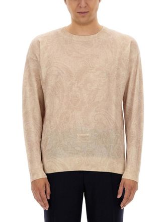 Etro Beige Crew Neck Sweaters