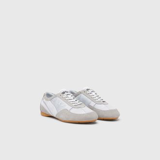 Diesel D-Mile-Flat sneakers with suede overlays - Sneakers - Woman - Blue