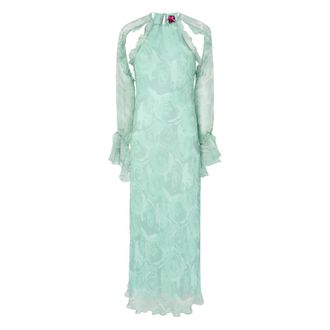 Pinko Gowns, female, Green, Size: M Dress