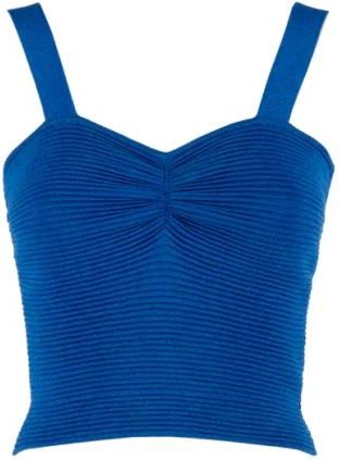 Nenette Top - Dames - Tops zonder mouwen - Blauw - S - Tops