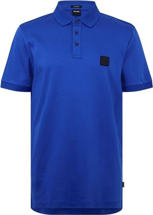 HUGO BOSS Mens Regular Fit Short Sleeve Shirt in Bright Blue - Size Small