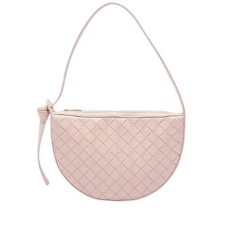Bottega Veneta Pre-owned Woven Shoulder Bag - Dames - Pre-owned - Roze - Maat: ONE Size Leer