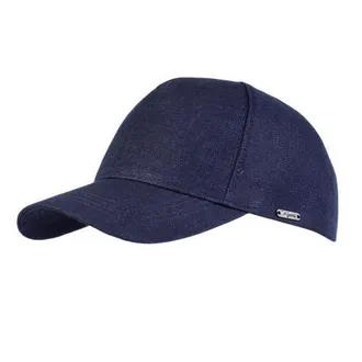 Wigens Mens Hopsack Linen Contemporary Baseball Cap in Navy at Nordstrom, Size Medium