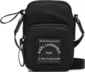 Karl Lagerfeld Telefoontasje - Heren - Schoudertassen - Zwart - ONE Size - Tassen