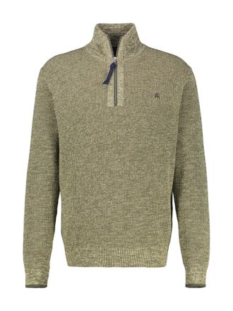 Lerros Troyer LERROS, Herren, Gr. XL, nordic olive, Strick, Obermaterial: 100% Baumwolle, unifarben, regular fit normal, ohne Ausschnitt, Rippb&uuml;ndchen, Pullo