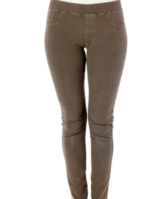 French Kyss Capri Jeggings In Army
